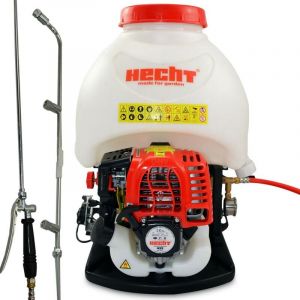 Hecht 433 Pulvérisateur à dos essence spray engrais 4temps 15L avec tuyau 159cm 2,5bars