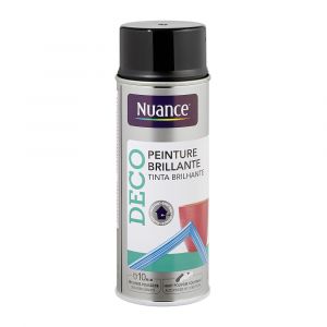 Nuance Peinture aerosol - Noir - Brillant - 400ml