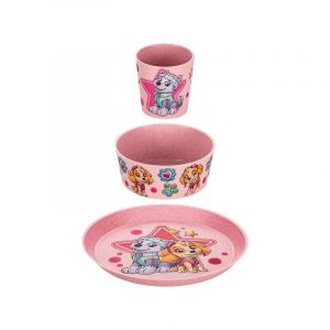 Koziol Set 3 pièces vaisselle enfant - Pat Patrouille Rose