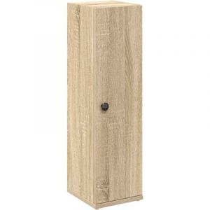 VidaXL Meuble de salle de bain avec porte-rouleau chêne sonoma