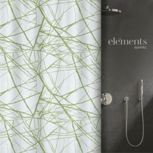 Spirella Elements by rideau de douche Polyester FORES 240x180cm Vert