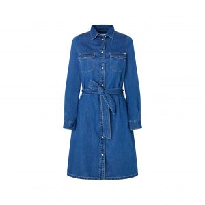 Pepe Jeans Robe chemise en jean femme Regular