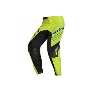 S-Line Pantalon De Moto Cross Jaune Fluo Et Noir Taille 44 Neuf Us 34