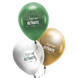8 ballons latex retraite tropical 30cm - générique cd6729