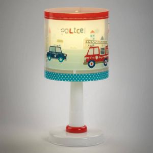 Dalber Lampe à poser pour enfants Police, G4, Ø 15 cm