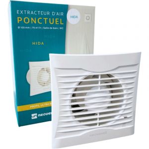 Neoventil - hida b - V2 - Extracteur d'air pour Salle de Bain/WC - Interrupteur - Mod&egrave;le V2 - Faible consommation &eacute;nerg&eacute;tique - Silencieux