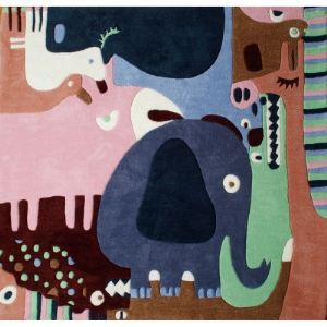 Image de Art For Kids Tapis Puzzle animaux en acrylique (120 X 135 cm)