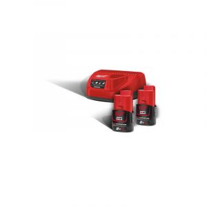 Image de Milwaukee Kit 2 batteries M12B2 + Chargeur C12C