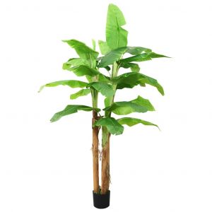 VidaXL Bananier artificiel avec pot 285 cm Vert