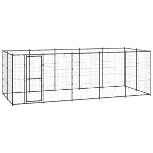 VidaXL Chenil Ext¿¿Rieur Acier 12,1 M?