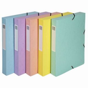 Exacompta Lot De 8 Boites De Classement Exabox Dos 40mm Assorties