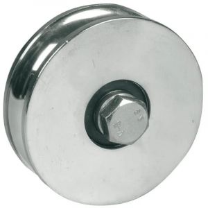 Roue pour Portail Coulissant Ø 120mm- 2 Roulement à Billes - Gorge Demi-rond - IBFM - 363120