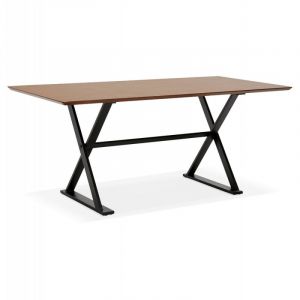Table Design en Bois "Trinidad" 180cm Noyer Prix