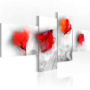 Artgeist Tableau - Coquelicots sentimentaux - 200x90