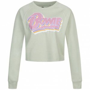 David Bowie Femmes Cropped Sweat-shirt POLCS389SAG