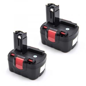 Vhbw 2x Batteries compatible avec Bosch PST 14.4V, VE-2, VE-2 GSB, VPE-2 outil électrique (1500 mAh, NiMH, 14,4 V)