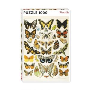 Piatnik Puzzle Millot de 1000 pièces-Butterflies and Moths, 570445, Multicolore