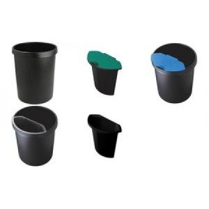 Image de Helit Corbeille &agrave; papier rebord avec poign&eacute;e 45 L