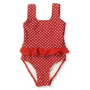 Playshoes Maillot de bain r&eacute;sistant aux UV pointill&eacute; rouge