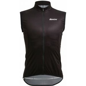 Image de Santini Gilet coupe vent sans manches nebula noir