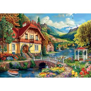 KS Games Puzzle 3000 pi&egrave;ces : Maison au bord de l'&eacute;tang