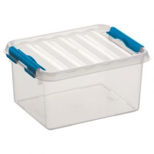 Sunware Boite plastique transparente avec couvercle (H)100