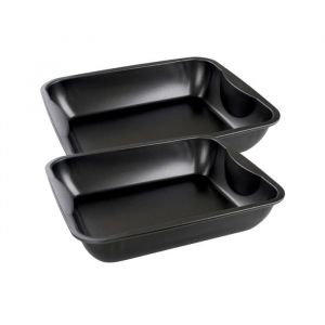 Zenker Ensemble de 2 Plats &agrave; four XXL rectangle 40 x 34 cm Sp&eacute;cial Cooking