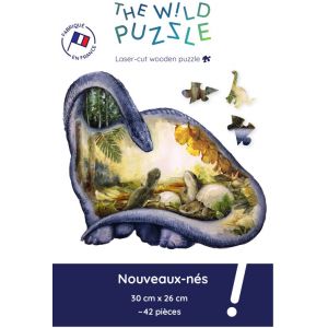 The Wild Puzzle Puzzle 42 pièces en bois : Nouveaux-Nés