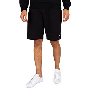 Lacoste Short homme en molleton gratté de coton biologique Taille XXL Noir