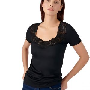DAMART T-shirt manches courtes - Noir