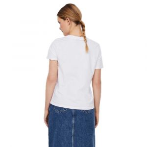 Vero Moda VMPAULA S/S T-Shirt GA Noos, Blanc éclatant, M Femme