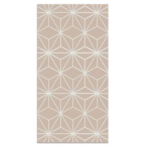 Tapis vinyle lignes d'&eacute;toiles roses 60x110cm