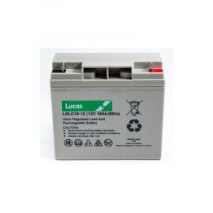 Lucas Batterie Plomb étanche Stationnaire et Cyclage VRLA AGM LSLC18-12 12V 18Ah