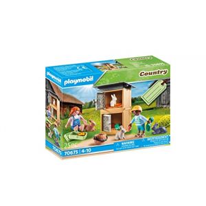 Playmobil Set cadeau Enfants et lapins Country - 70675