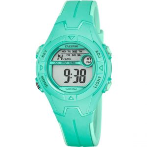 Calypso Montre Mixte Junior Collection - K5849-3 Bracelet Silicone Vert