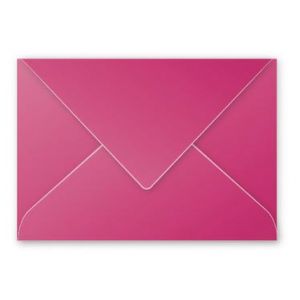Clairefontaine 5762C - Enveloppe Pollen 162x229, 120 g/m², coloris framboise, en paquet cellophané de 20