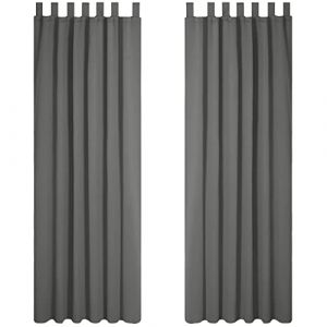 Deconovo Rideaux occultants 140x220cm Gris Clair