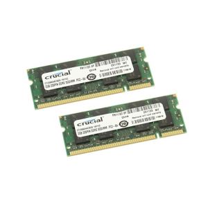 Image de Crucial CT2KIT25664AC800 - Barrettes mémoire 2 x 2 Go DDR2 800 MHz 200 broches