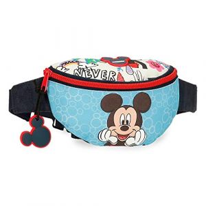 Disney Mickey Be Cool Sac Banane Bleu 27x11x6,5 cms Polyester