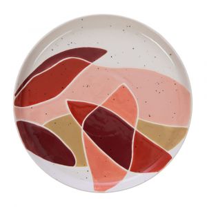 Amadeus Lot de 6 assiettes plate 26 cm décoré en grès H2.5