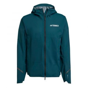 Adidas Terrex XPR Light Rain Veste Running Hommes - Bleu Petrol, Taille M