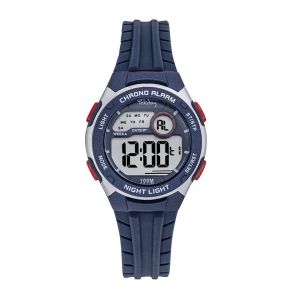 Tekday Montre homme - 654925 Bracelet Silicone Bleu