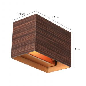 Steinhauer Applique Muro aspect bois - 3365E