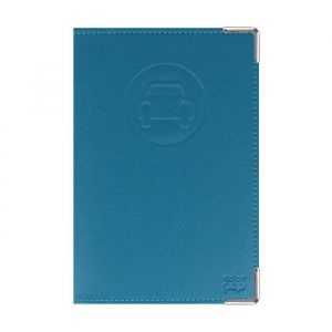 Porte-papiers voiture ancien permis + carte grise &ndash; PVC Petrole &ndash; Format 15 &times; 10 cm &ndash; Made in France &ndash; Color Pop