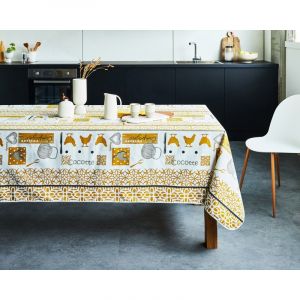 Nydel Serviettes de table Nappes, Sets de table COCOTTE Jaune - Taille 160x200 cm