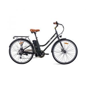 Image de Velair V&eacute;lo &eacute;lectrique 28'' - Shimano 7 Vitesses - Freins &agrave; disques - Autonomie 50 km - Cadre aluminium - Noir