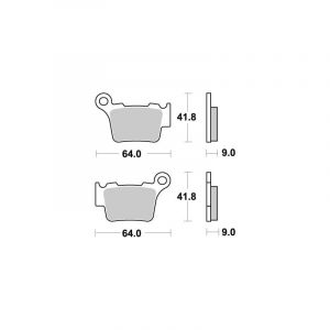 Sbs Plaquettes de frein métal fritté 791RSI