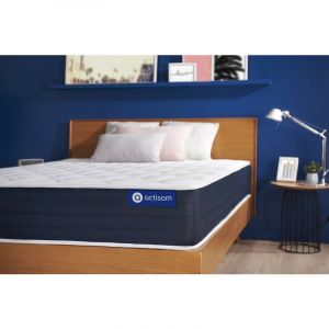 Matelas Ressorts ensach&eacute;s et M&eacute;moire de forme ACTIFLEX SLEEP 90x200 5zones de confort