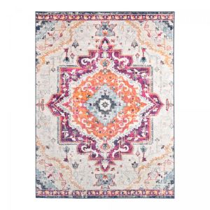 Unamourdetapis Tapis Vintage Oriental PF MED 160x220 cm - multicolore rouge violet gris