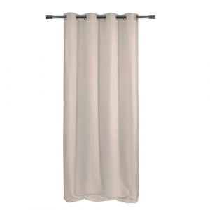 Homemaison Rideau Ameublement - Rideau Uni - Rideau 100% Polyester - Rideau d'Ameublement Lin-Rideau d'Ameublement Naturel- Rideau 140 X 260 cm